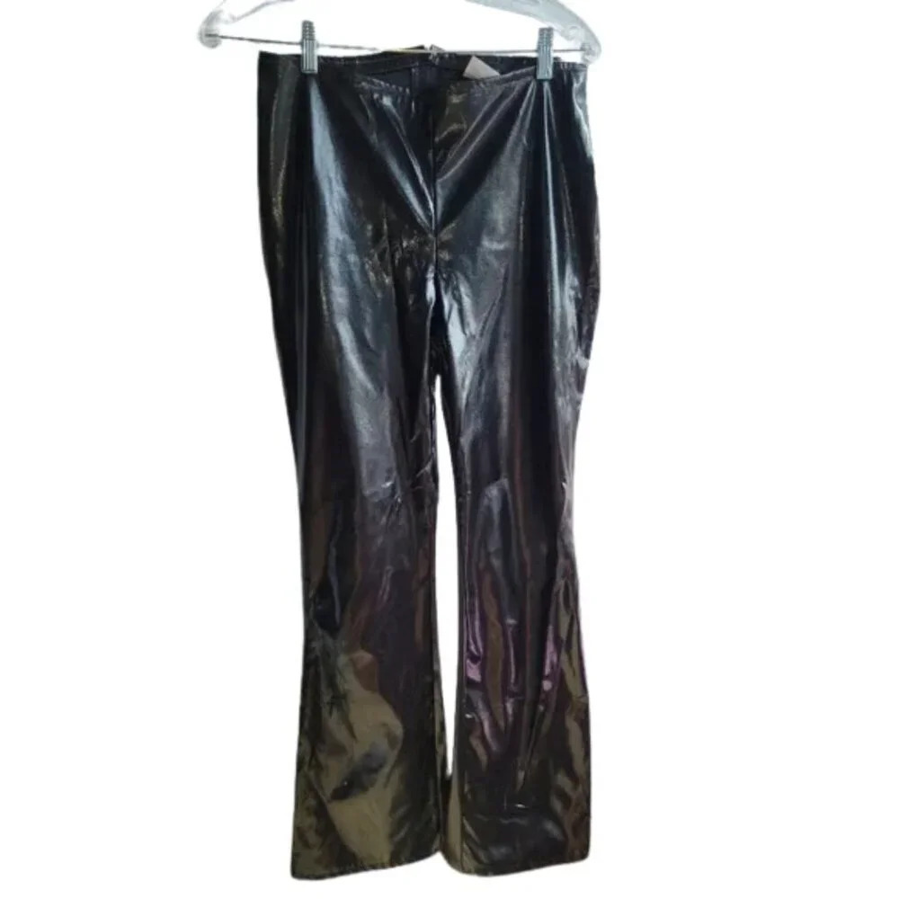 Vintage Carina PVC black pants women's 13/14